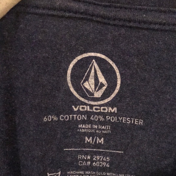 Navy blue size M VOLCOM T-shirt - Picture 3 of 4